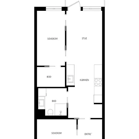 Apartment Modern 3-rooms In Jattavagen, Hinna Park *